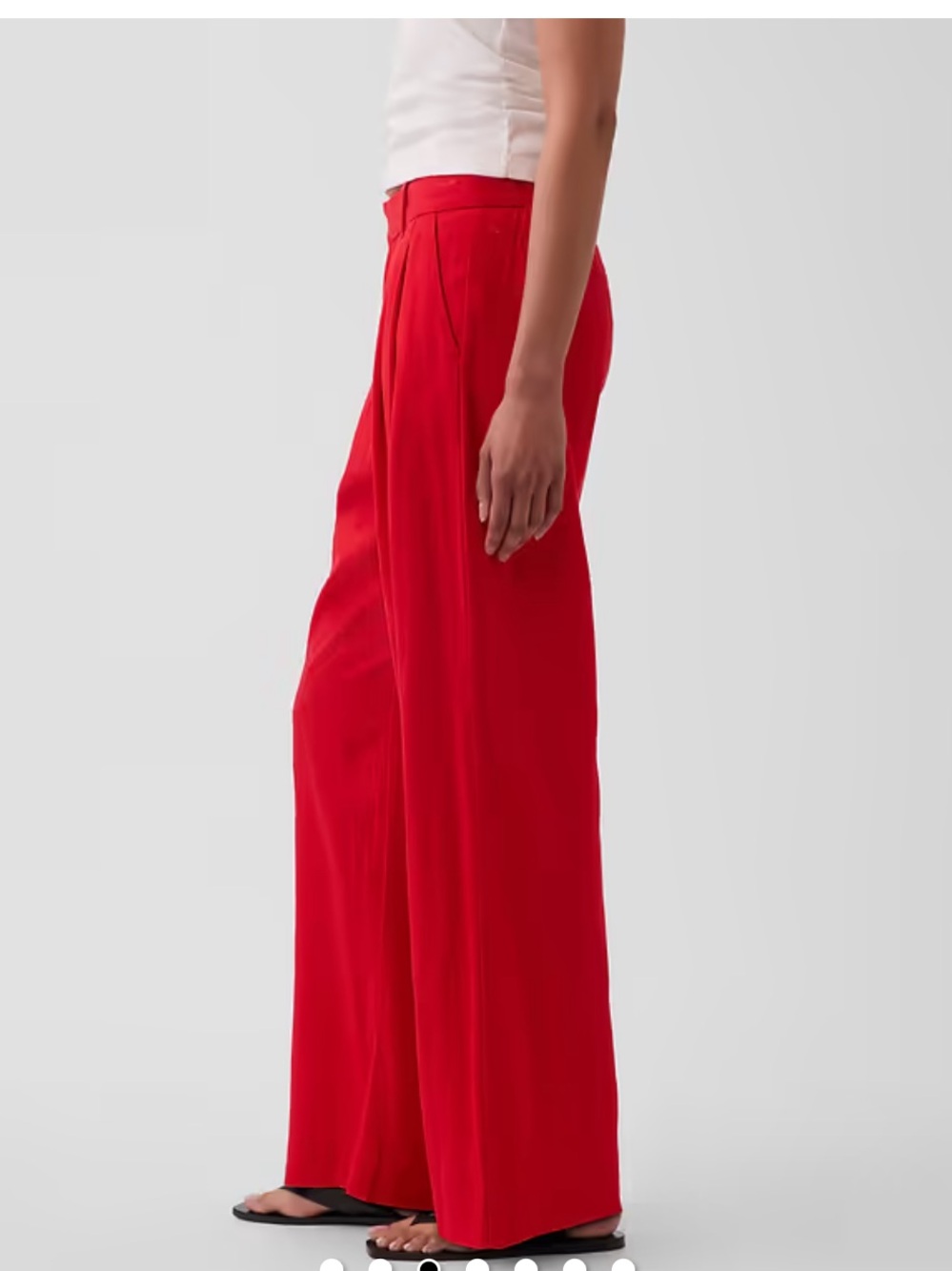 GAP 365 High Rise Linen-Blend Trousers - Picture 3 of 11